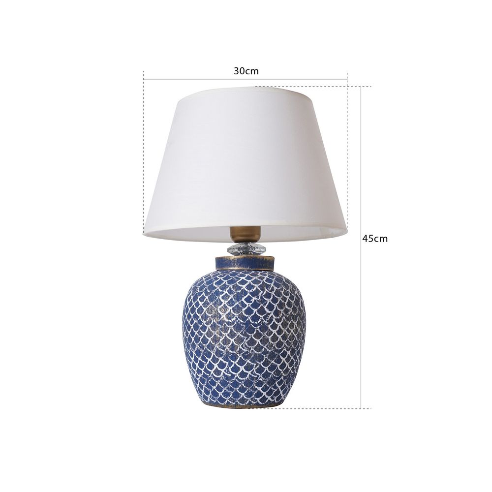 YL500 Plava Bijela Stolna Lampa slika 3