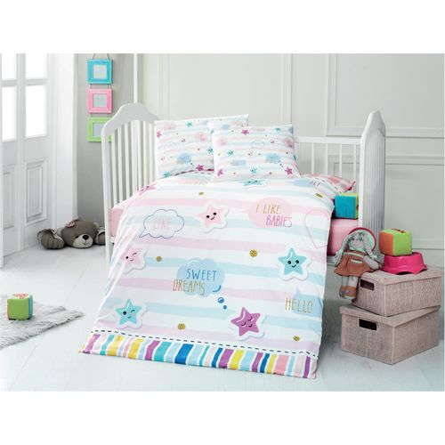 Colourful Cotton Komplet posteljine za bebe od ranforcea Dream slika 1