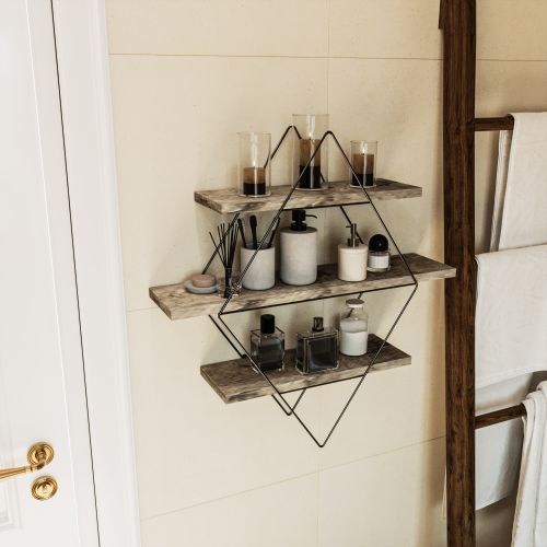 Dekoryum OakBlack Wall Shelf slika 4