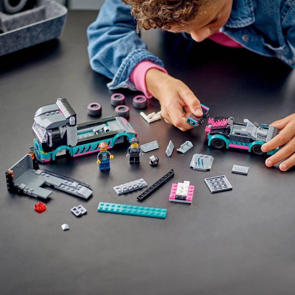 LEGO 60406 Trkaći auto i kamion za prevoz slika 8