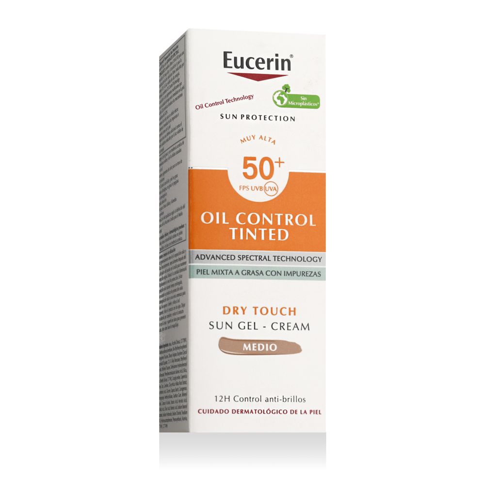 Eucerin Sun Protection Oil Control Tinted Sun Gel-Cream SPF 50+ 50 ml slika 1