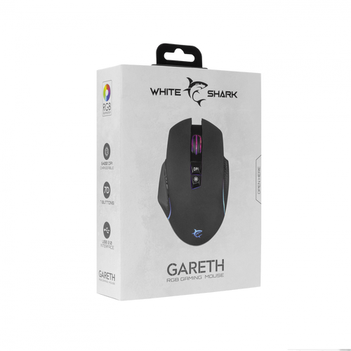 White Shark WS GM 5009 GARETH, Mouse Black slika 5