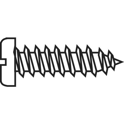 TOOLCRAFT 228745 upušteni vijci 6.5 mm utor DIN 7971-C čelik pocinčani 20 St. slika 1