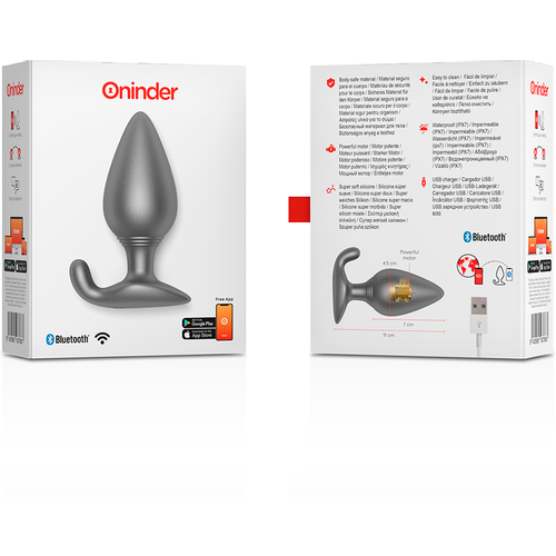 Oninder vibrirajući Butt Plug App Controlled slika 5