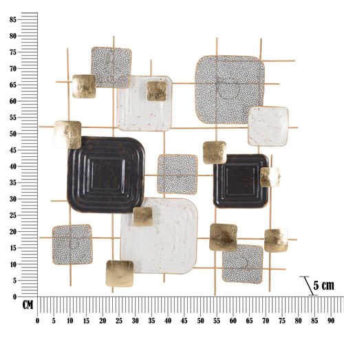 Mauro Ferretti Zidna metalna dekoracija kocke cm 80x5x80 slika 6