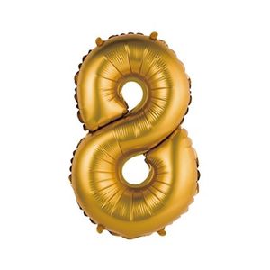 BC-AZL8 Folijski balon MATT 35 cm 8, Zlatni