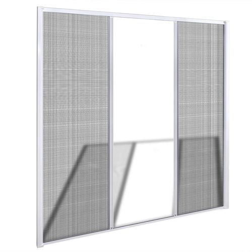 Zaslon protiv insekata za dvostruka vrata, 215 x 215 cm, bijeli slika 13
