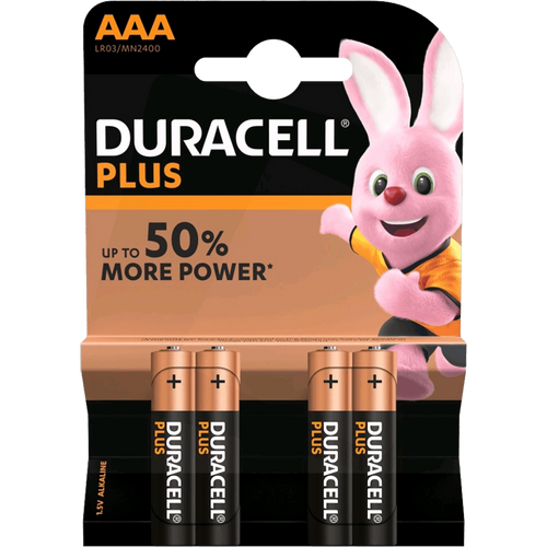 Duracell Baterija alkalna, AAA, 1,5 V, blister 4 kom. - AAA B4 slika 1