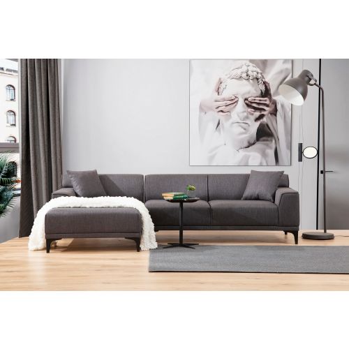 Atelier Del Sofa Kutna garnitura, Antracit, Petra L Corner - Anthracite slika 1