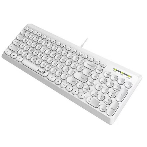 GENIUS tastatura Slimstar Q200, žičana, RETRO, USB, bela slika 1