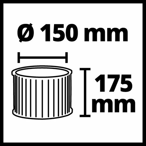 EINHELL Dugotrajni filter za suho usisavanje za TE-VC 2340 SACL slika 3