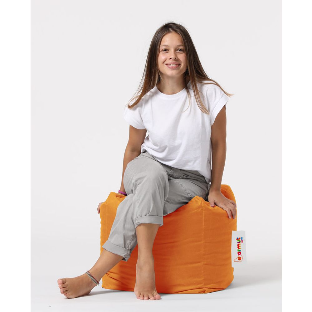 Kvadratni Pouf - Narandžasti Orange Garden Pouffe slika 4