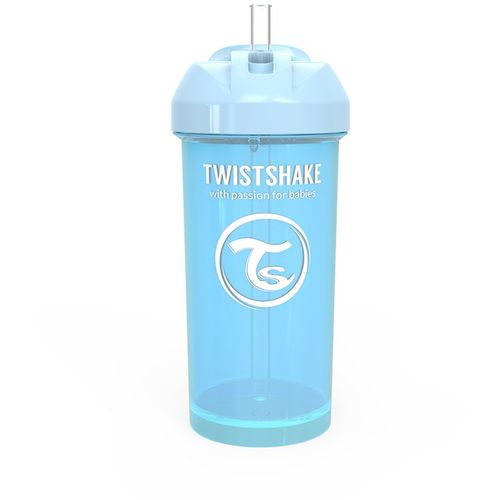 Twistshake bočica sa slamkom 360ml 6+m Pastel Blue slika 1