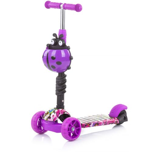 Chipolino romobil / guralica Kiddy Evo s ručkom Purple Graffiti slika 8