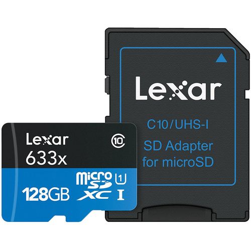Lexar SD micro 128GB SDHC 633x UHS-I, 100MB/s read 45MB/s write C10 A1 V30 U3 slika 6