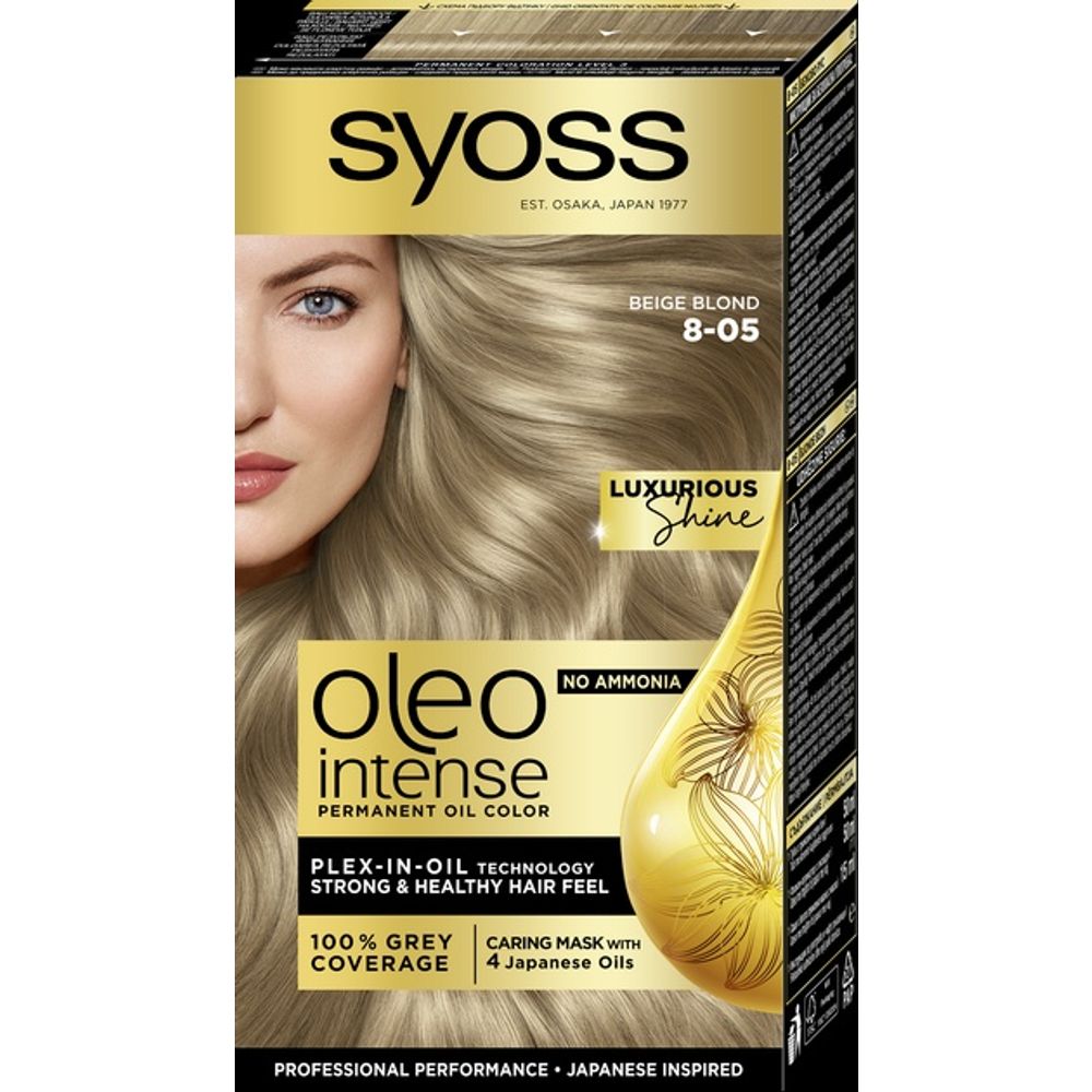 Syoss Oleo Intense farba za kosu 8-05 Beige Blond-KRATAK ROK  slika 1