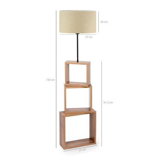 Opviq AYD - 2903 Cream Wooden Floor Lamp slika 3