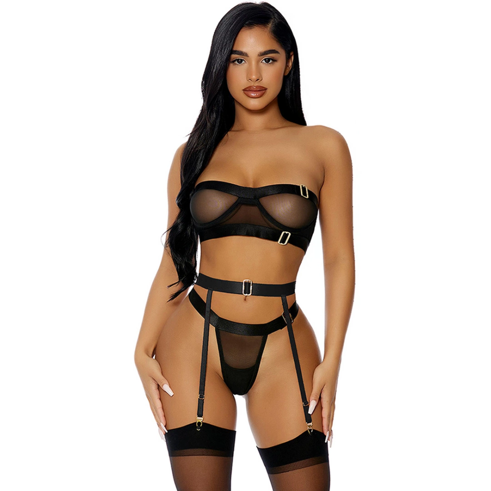 Forplay Good As Gold Lingerie Set - Komplet donjeg rublja - XL slika 1