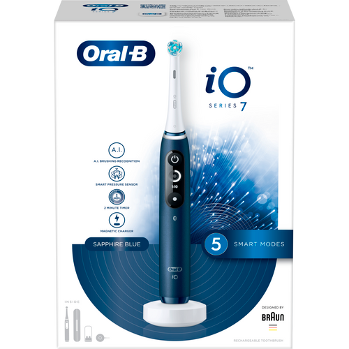 Oral-B iO7 Električna četkica za zube, Plava/Sapphire Blue slika 9