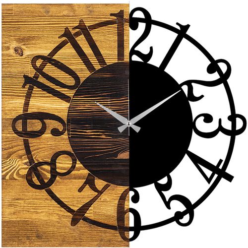 Wallity Ukrasni drveni zidni sat, Wooden Clock 1 slika 5