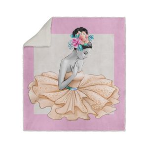 Deka 130x160 Throw Flower Ballerina