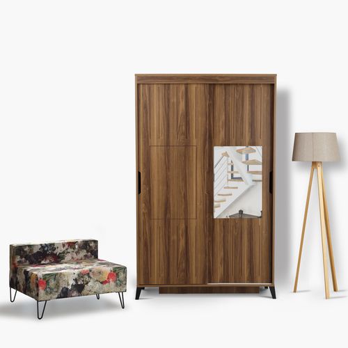 Woody Fashion Garderoba, Pasific Home Fuga - 120 Ceviz Dolap slika 1