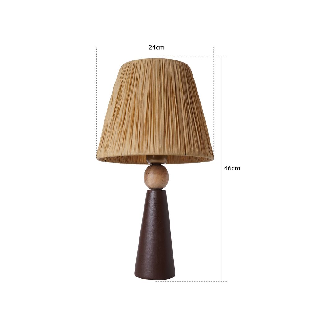 YL498 Smeđa Stolna Lampa slika 3