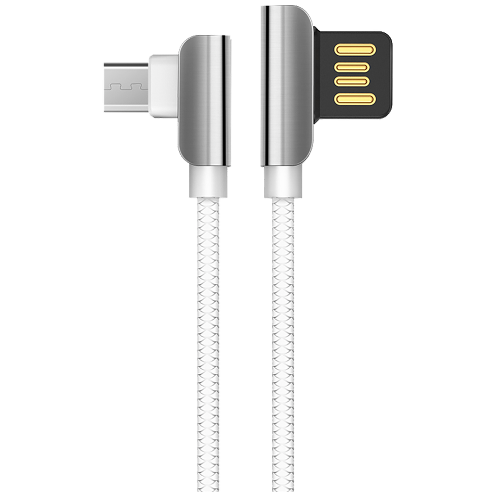 hoco. USB kabl za smartphone, micro USB, 1.2 met., 2.4 A, bijela - U42 Exquisite steel, Micro USB, WH slika 3