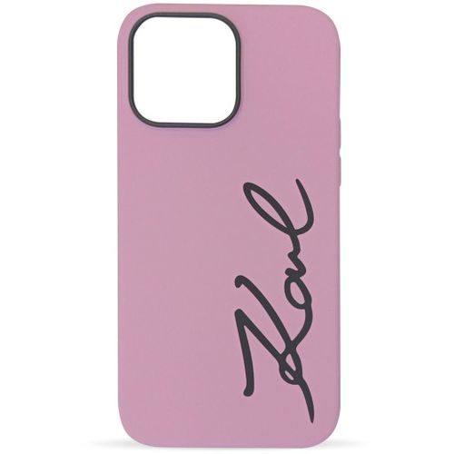 Karl Lagerfeld Futrola za iPhone 14 Pro Max SILICONE SIGNATURE PURPLE slika 1