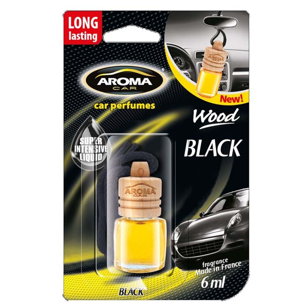 Aroma Car Miris za auto WOOD 6ml BLACK slika 1