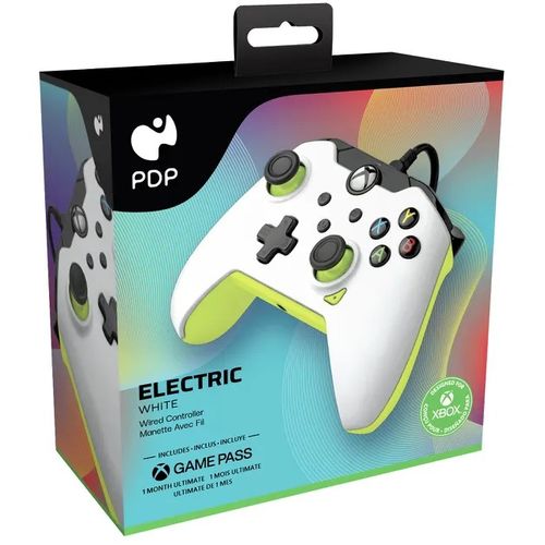 PDP XBOX WIRED CONTROLLER WHITE - ELECTRIC (YELLOW) slika 4