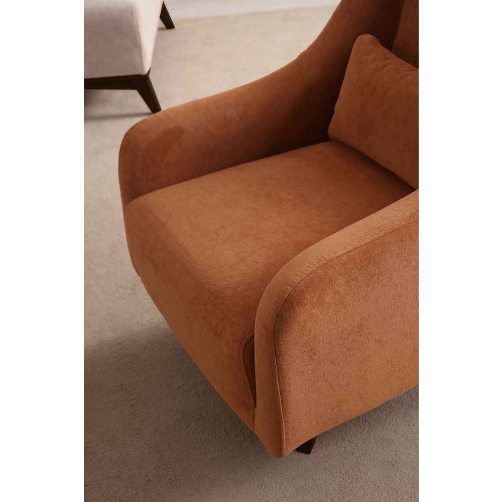 Wing Chair Hera - Narandžasta i Crna slika 2