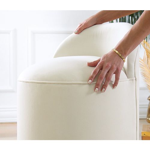 Dover - Cream Cream Pouffe slika 4