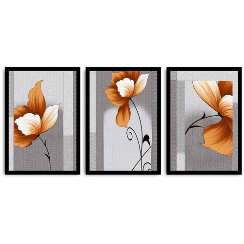 3PSCT-02 Multicolor Decorative Framed MDF Painting (3 Pieces) slika 2