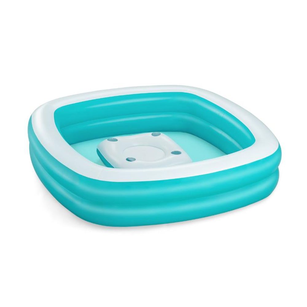 Bestway bazen 218x218x48cm + plutajući stol slika 1