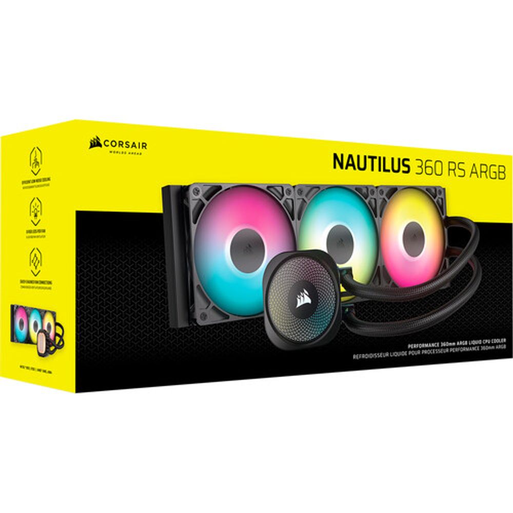 CORSAIR NAUTILUS 360 RS AIOLiquid CPU Cooler CW-9060093-WW, Black slika 5