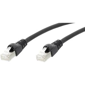 Telegärtner L00006D0100 RJ45 mrežni kabel, Patch kabel cat 5e F/UTP 25.00 m crna vatrostalan, sa zaštitom za nosić 1 St.