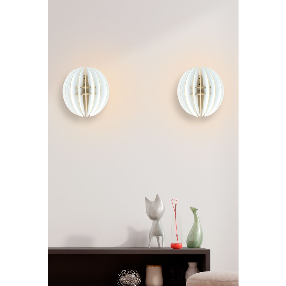 Bijela zidna lampa 208-SB2 slika 1