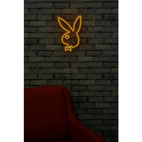 Wallity Ukrasna plastična LED rasvjeta, Playboy - Yellow slika 12