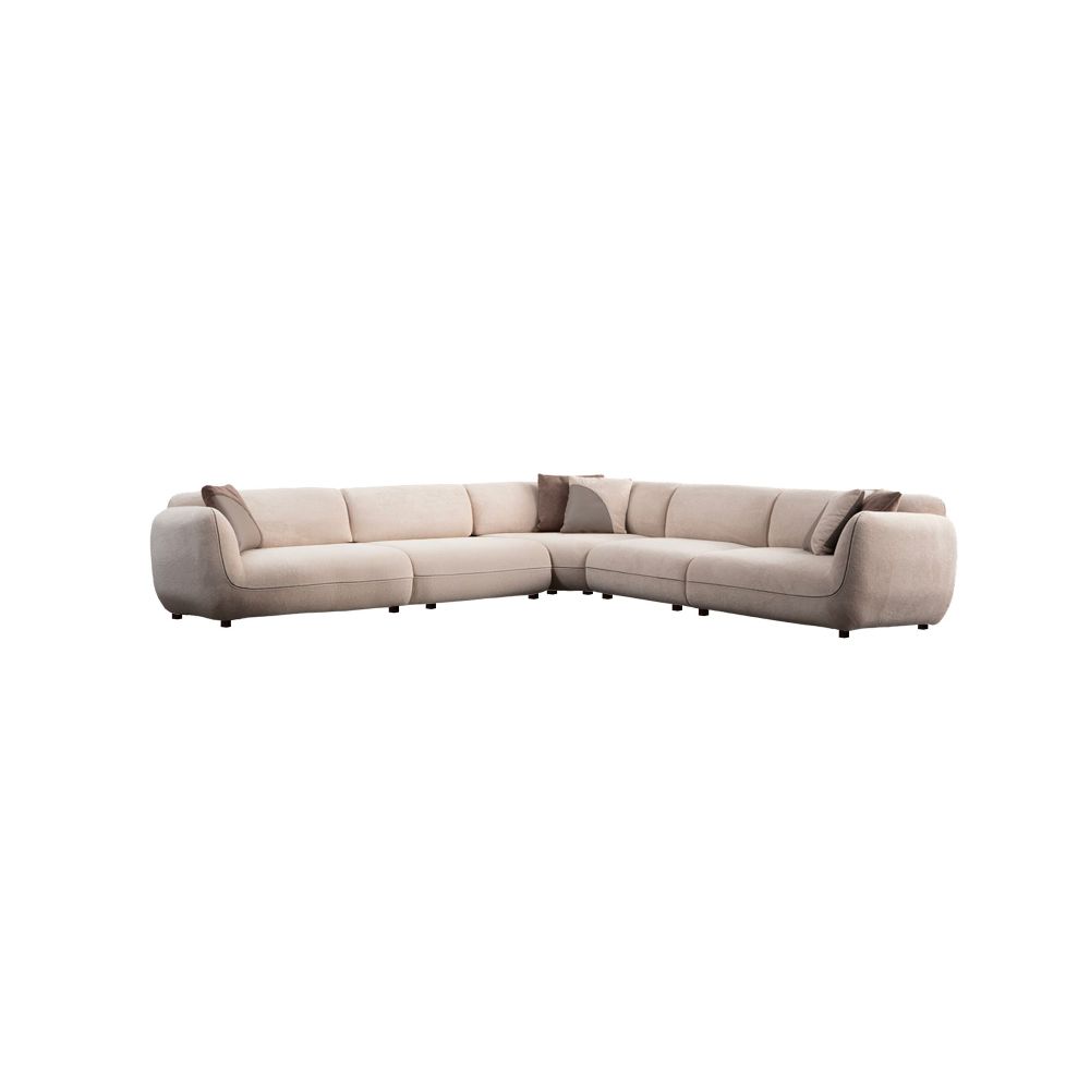 Ugaona sofa Pavia Corner 5 (L1,5+O1+Cx+O1+1,5R) - boja: krema slika 5