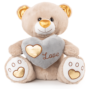 AMEK Plišana igračka Medo Love 31cm, Bež