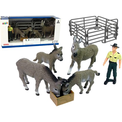 Set figurica magarci s ogradom slika 1