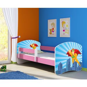 ACMA Dječiji krevet Acma II Pink - 140x70cm - Dezen 19