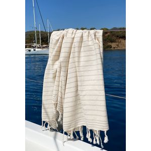 Capri - Siva Krema Fouta (Peškir za plažu)
