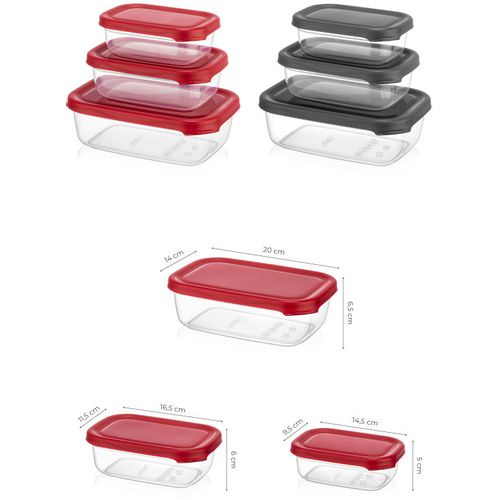 Hermia Concept Set kutija za pohranu (3 komada) RED ANTHRACITE, FOLYBNM-0513 slika 4