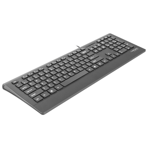 Natec NKL-0876 BARRACUDA, Slim Multimedia Keyboard US, USB, Black slika 2