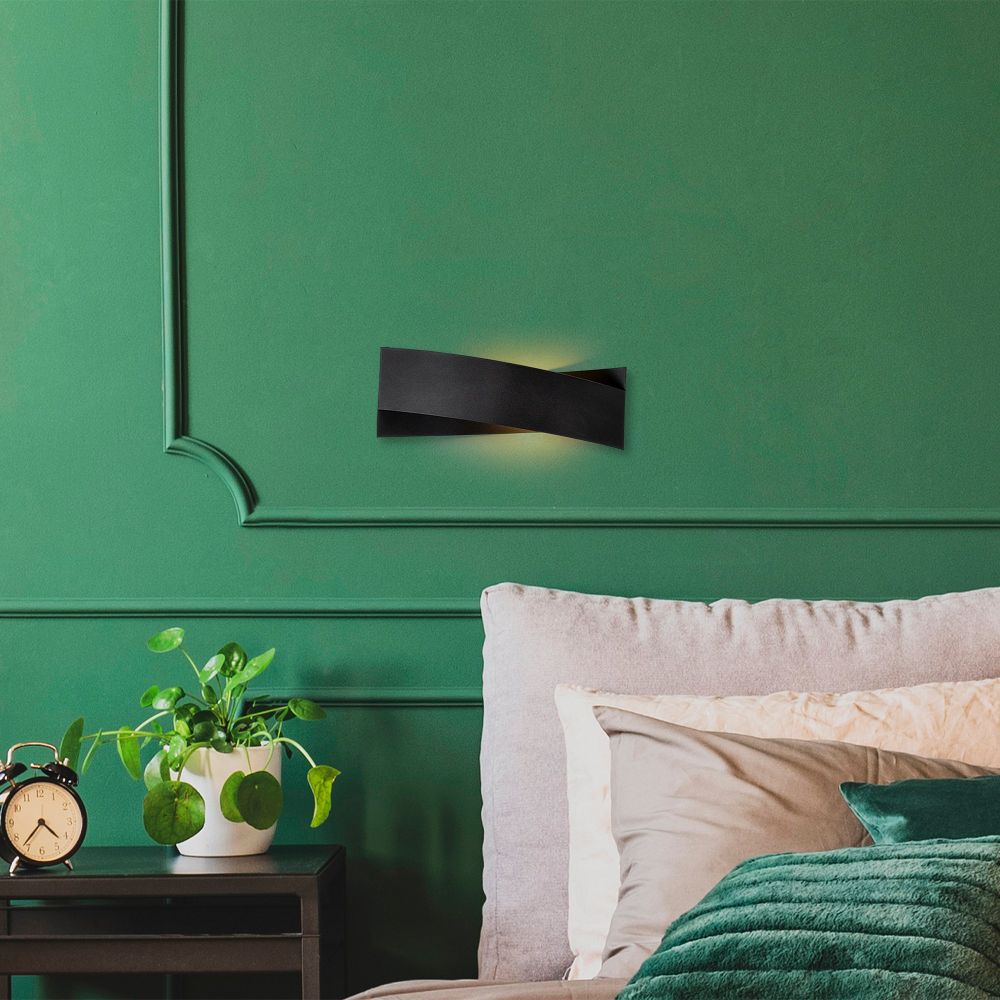 7156 - Crna Zidna Lampa slika 1