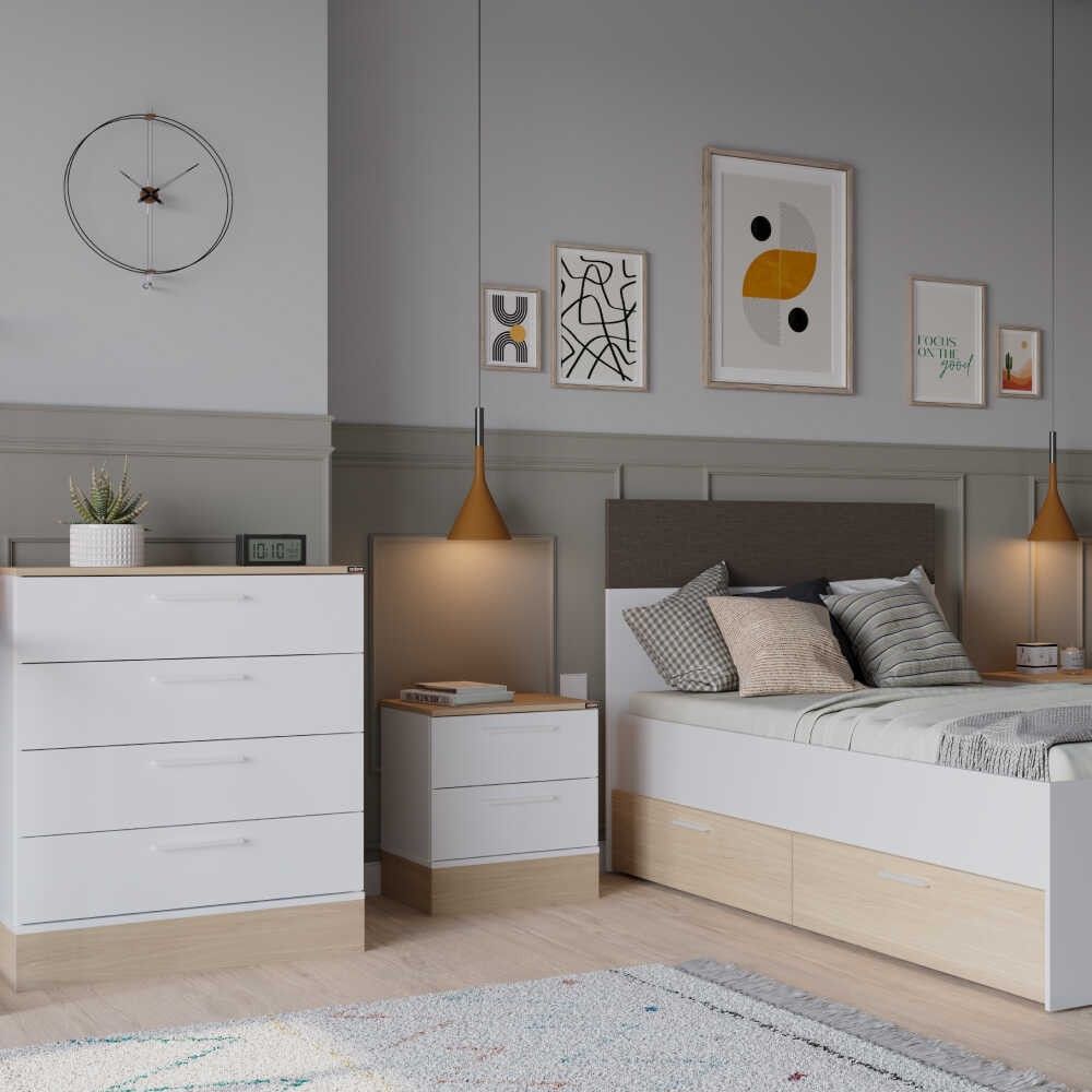 Sfn-840-Mb-1 Oak White Dresser slika 3