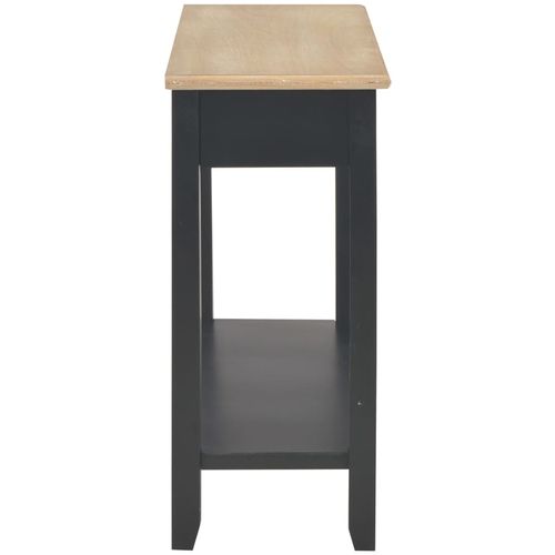 Konzolni stol crni 110 x 35 x 80 cm drveni slika 18