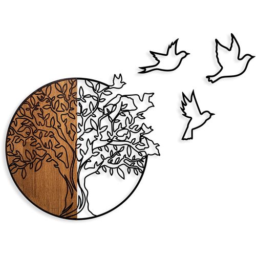 Tree And Birds 2 Walnut
Black Decorative Wooden Wall Accessory slika 6